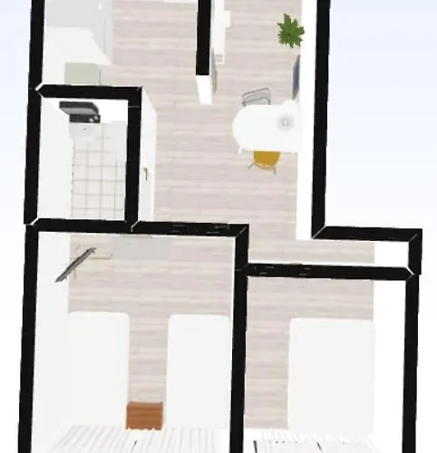 Two 2f, 3mins Hapjeong Station, 4beds